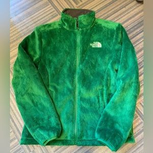 Beautiful Northface Osito Jacket in green color siza small